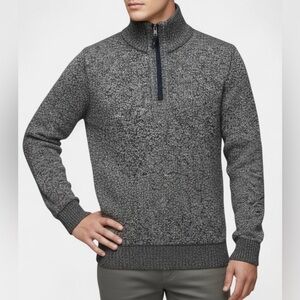 Calvin Klein Jeans Charcoal Zip-Up Sweater